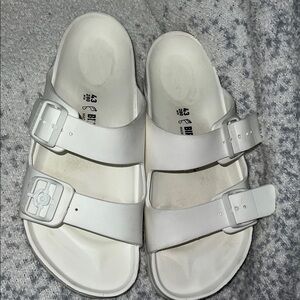 Birkenstock Arizona White Sandals